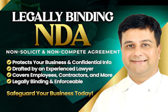 write a non disclosure non compete non solicit agreement