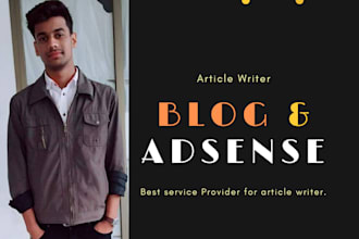 write a unique article for blog and adsense