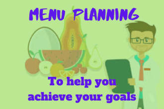 write you a menu plan, with calorie and nutritional info
