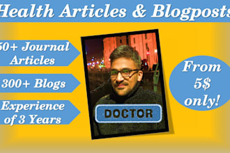 deliver you a creative medical blog or article