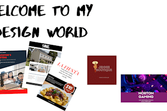 design a simple logo, flyer, banner