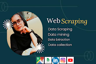 do web scraping , data mining from websites