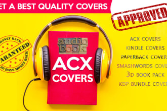 design professional audiobook covers ,  acx book cover
