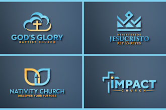 create a modern and stunning church logo design
