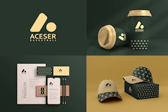 design modern brand identity guidelines  or brand style guide