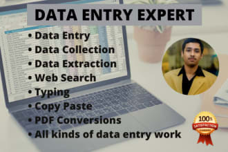 do data entry,internet research and email collection