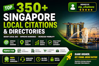 do top 350 singapore local citations and directory submission for local seo