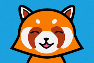 design a vector kawaii mascot logo