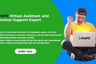 do shopify virtual assistant and customer support expert