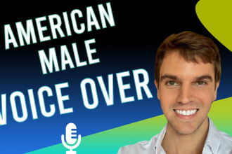record a professional male voice over in less than 24 hours