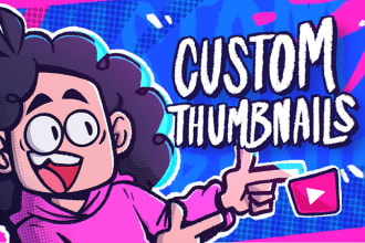 create custom illustrated thumbnails