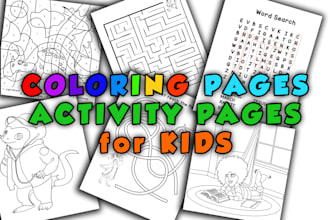 draw coloring pages books for kids