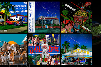 make cool your illustrate album covers
