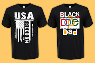 do custom bulk text typography t shirt design asap