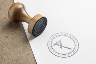 design a realistic stamp or seal logo professionally