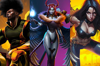 Hot Deals!  create an epic comic book character for you