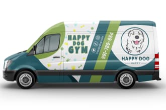create professional van wrap, vehicle vinyl wrap design
