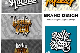 create a graffiti based typography design for you