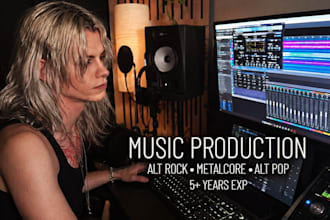be your professional music producer for alt rock, metal, and pop