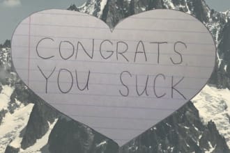 take a picture and write any quote you want on it