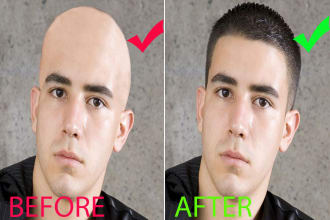 add hair,remove hair,beard,mustache,and any photo edit