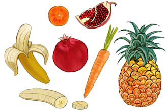 draw a food illustration for you