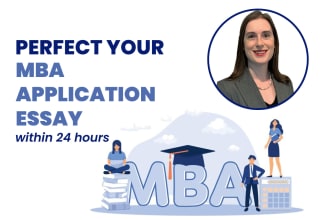 perfect your MBA application essay within 24 hours