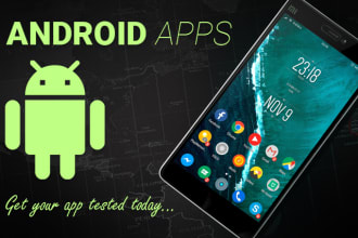 test your android app