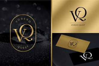 design a professional lettermark logo with unique initials