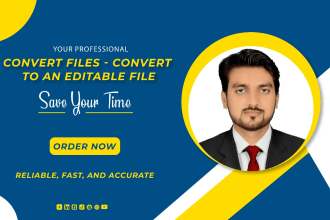 convert pdfs, scanned docs, audio video into editable, structured files