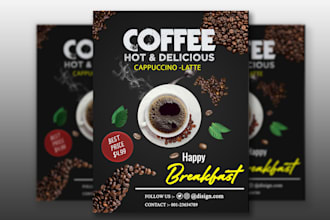 create stylish food, business, party, spa flyer design