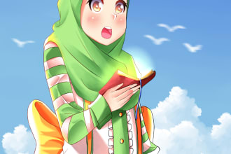 do professional character design and anime fanart