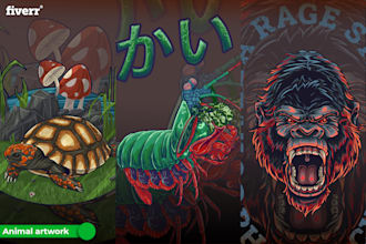 create amazing animal t shirt design