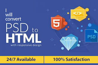convert PSD, figma, sketch to responsive wordpress