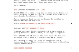 write or rewrite a script for film or TV