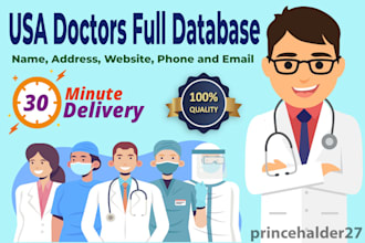 provide USA doctors name, email, number, address and website
