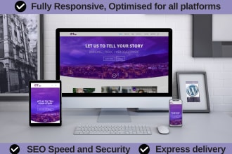 build responsive wordpress website design or ecommerce website design