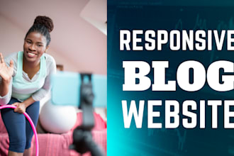 create a modern responsive wordpress blog website