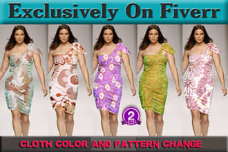 change your dress and background