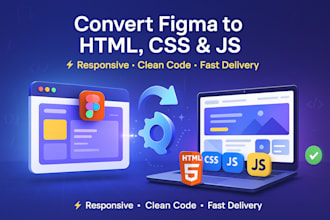 convert figma to HTML, CSS