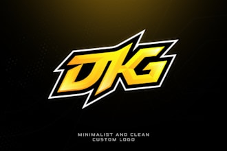 design an stunning minimalist initial logo for your gaming, youtube, or twitch