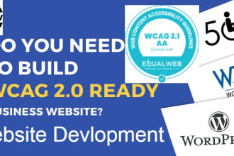 develop wordpress website with wcag  compliance