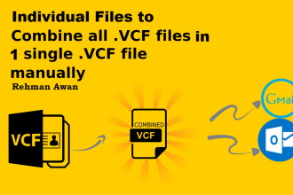 convert your iphone multiple vcard or vcf contacts to 1 single combine vcard
