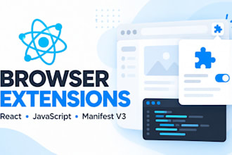 build or fix a chrome extension with react and javascript