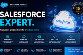 build, fix and customize your salesforce, agentforce, data cloud and CRM