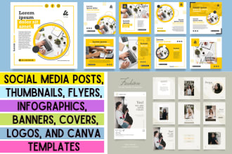 design social media posts and canva templates