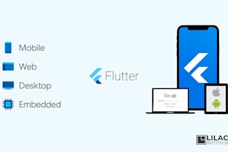 develop and design flutter app for you