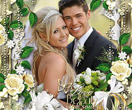 create an image wedding frame with your picture