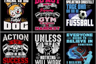 do custom typography t shirt design