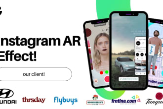 create a high quality tiktok filter for your brand within 24h